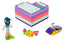 Cargar imagen en el visor de la galería,  Caja corazón de verano de emma 41385